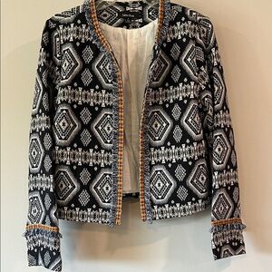 Lea and Viola - M, navy western/boho chic jacket